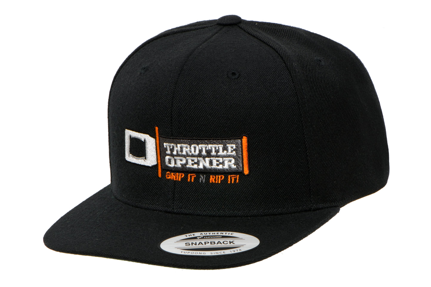 Embroidered Logo Snap-Back Hat