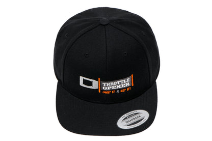 Embroidered Logo Snap-Back Hat