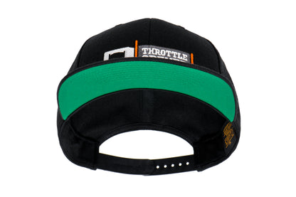Embroidered Logo Snap-Back Hat